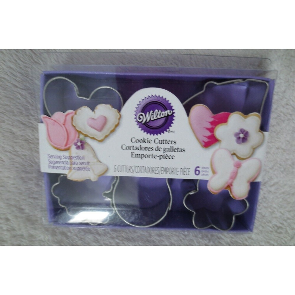 Wilton Cookie Cutter Mini Romance Cutter Metal Set 6 pieces New
